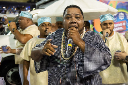 Rio, Brazil - march 01, 2019: Alegria da Zona Sul during the Carnival Samba School Carnival RJ 2019,...