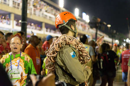 Rio, Brazil - march 02, 2019: Imperio da Tijuca during the Carnival Samba School Carnival RJ.のeditorial素材