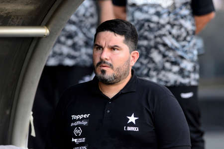 Rio, Brazil - september 08, 2019: Barroca coach in match between Botafogo and Atletico-MG by the Brazilian Championship in Nilton Santos Stadiumのeditorial素材