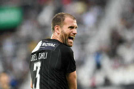 Rio, Brazil - october 06, 2019: Joel Carli player in match between Botafogo and Fluminense by the Brazilian Championship in Nilton Santos Stadiumのeditorial素材
