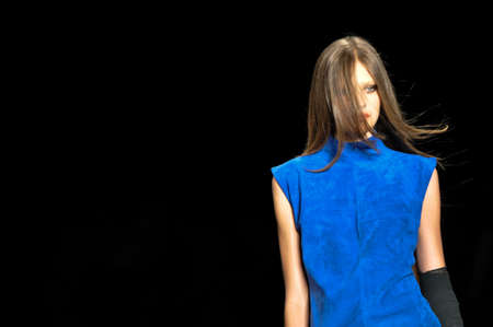 Rio de Janeiro, Brazil - january 10, 2010: Fashionrio show by Filhos de Gaia brand, winter 2010, at Praca Maua Pier, on Sunday nightのeditorial素材