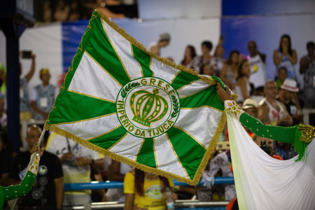 Rio, Brazil - march 02, 2019: Imperio da Tijuca during the Carnival Samba School Carnival RJ.