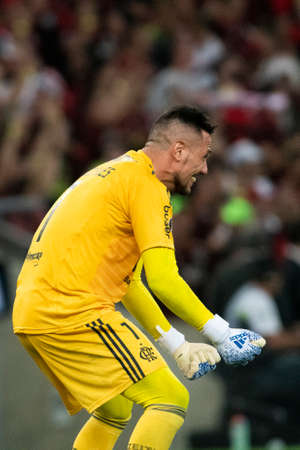 Rio, Brazil - october 23, 2019: Diego Alves during Flamengo vs Gremio match valid for the return game of the Libertadores Cup semifinal, held at Maracana Stadium.のeditorial素材