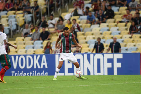 Rio, Brazil - january 23, 2020: Nene in match between Fluminense and Portuguesa by the Carioca Championship in Maracana Stadiumのeditorial素材