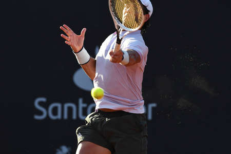 Rio de Janeiro, RJ, Brazil - february 17, 2020: Pablo ANDUJAR (ESP) vs Fernando VERDASCO (ESP)  during championship tennis, Rioopen at Jockey Clubのeditorial素材