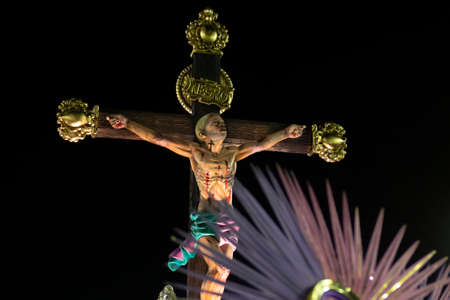 Rio, Brazil - February 23, 2020: parade of the samba school Mangueira, at the Marques de Sapucai Sambodromoのeditorial素材
