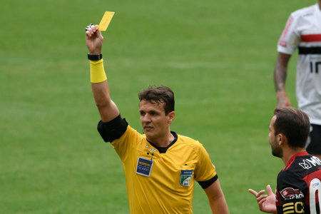 Rio, Brazil - November 01, 2020: Caio Max Augusto Vieira referee in match between Flamengo 1 and 4...