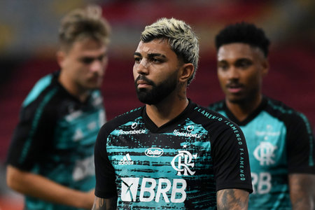 Rio, Brazil - November 14, 2020: Gabiel Barbosa (Gabigol) player in match between Flamengo and...