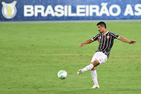 Rio, Brazil - January 31, 2021: Martinelli player in match between Fluminense and Goias by Brazilian Championship in Nilton Santos Stadium (Engenhao)のeditorial素材