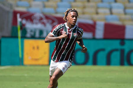 Rio, Brazil - april 25, 2021: Abel Hernandez player in match between Fluminense vs Madureira by Carioca Championship in Maracana Stadiumのeditorial素材