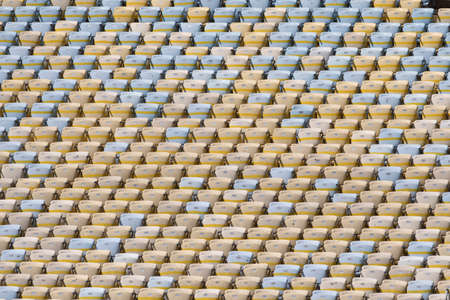 Rio, Brazil - april 25, 2021: empty stands due to pandemicr in match between Fluminense vs Madureira by Carioca Championship in Maracana Stadiumのeditorial素材