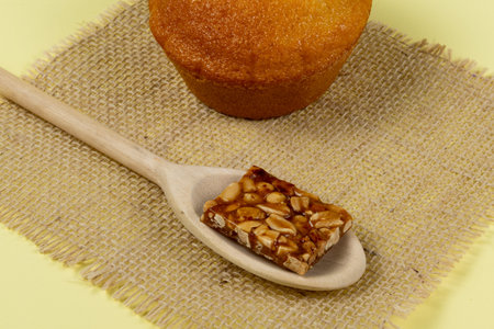 Pe de moleque - typical Brazilian sweet consumed during the june party season made with peanuts