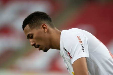 Rio, Brazil - June 19, 2021: Weverson player in match between Flamengo vs Bragantino by 5th round of Brazilian Championship (serie A) in Maracana Stadiumのeditorial素材