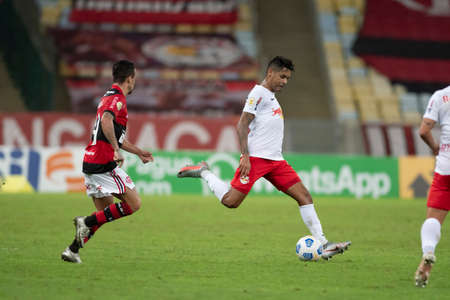 Rio, Brazil - June 19, 2021: match between Flamengo vs Bragantino by 5th round of Brazilian Championship (serie A) in Maracana Stadiumのeditorial素材