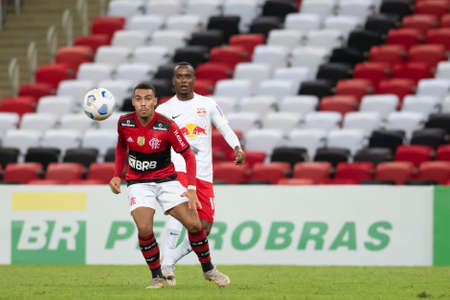 Rio, Brazil - June 19, 2021: match between Flamengo vs Bragantino by 5th round of Brazilian Championship (serie A) in Maracana Stadiumのeditorial素材
