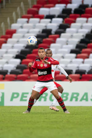 Rio, Brazil - June 19, 2021: match between Flamengo vs Bragantino by 5th round of Brazilian Championship (serie A) in Maracana Stadiumのeditorial素材