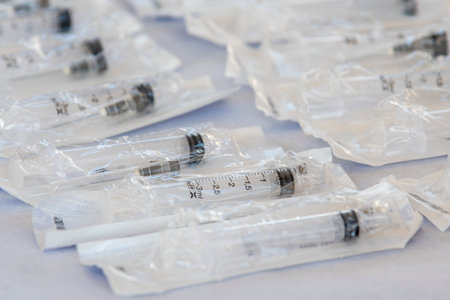 Rio, Brazil - July 22, 2021: Maracana's special vaccination post is reopened this Thursday (22), for those who took the first dose there, in the former Celio de Barros athletics stadium. In this place, those with autism, cerebral palsy and down syndrome aのeditorial素材