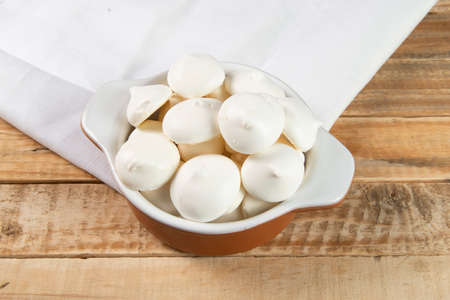 Typical bakery sigh, made in brazil. Sweet made from egg white and sugarの写真素材