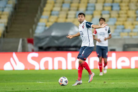 Rio, Brazil - August 3, 2021: Federico Carrizo player in match between Fluminense vs Cerro Porteno by round of 8 of Libertadores Cup in Maracana Stadiumのeditorial素材