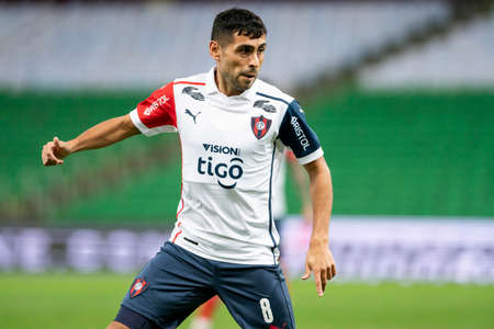 Rio, Brazil - August 3, 2021: Federico Carrizo player in match between Fluminense vs Cerro Porteno by round of 8 of Libertadores Cup in Maracana Stadiumのeditorial素材
