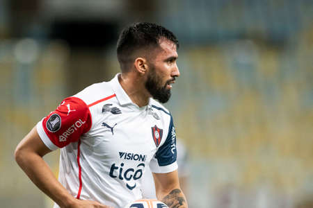 Rio, Brazil - August 3, 2021: Alberto Espinola player in match between Fluminense vs Cerro Porteno by round of 8 of Libertadores Cup in Maracana Stadiumのeditorial素材