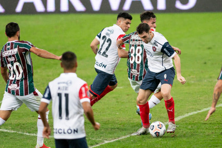 Rio, Brazil - August 3, 2021: Mauro Boselli player in match between Fluminense vs Cerro Porteno by round of 8 of Libertadores Cup in Maracana Stadiumのeditorial素材