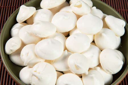 Typical bakery sigh, made in brazil. Sweet made from egg white and sugarの写真素材