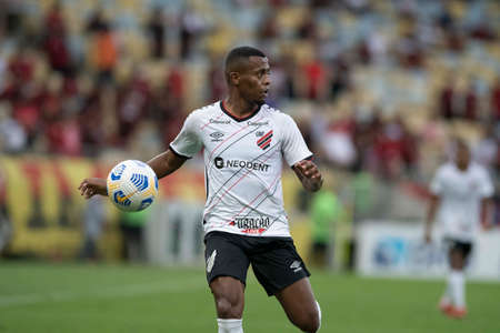 Rio, Brazil - October 03, 2021: Erick player in match between Flamengo 3 vs 0 Athletic-PR by 23th round of Brazilian Championship (serie A) in Maracana Stadiumのeditorial素材