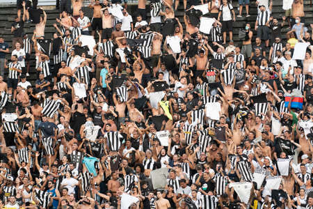 Rio, Brazil - November 07, 2021: Fans in match between Vasco 0 vs 4 Botafogo by 34th round of Brazilian Championship (series B) in Sao Januario Stadiumのeditorial素材