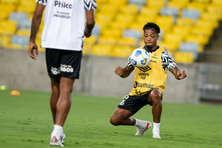 Rio, Brazil - December 06, 2021: Marinho player in match between Flamengo 0 vs 1 Santos by 37th round of Brazilian Championship (serie A) in Maracana Stadiumのeditorial素材