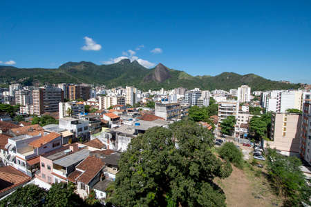 Rio, Brazil - October 22, 2021: Thousands of buildings that make up the urban landscape of the northern part of the city in the Vila Isabel and Grajau neighborhoodのeditorial素材