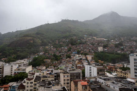 Rio, Brazil - October 05, 2021: Thousands of buildings that make up the urban landscape of the north part of the city in the Tijuca neighborhoodのeditorial素材