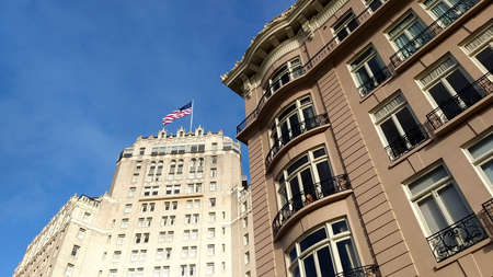 San Francisco,USA 03 June 2019: view of movement through the streets and slopes of the American cityのeditorial素材