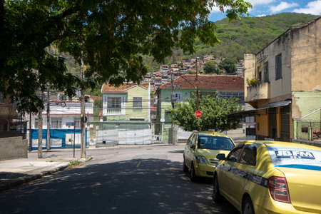 Rio de Janeiro, Brazil - October 13, 2021: Rua Padre Roma, Engenho Novo - residential and tree-lined street in the northern part of the cityのeditorial素材