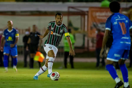 Rio, Brazil - February 03, 2022: Yago Felipe player in match between Fluminense 1 vs 0 Audax Rio by 3th round of Carioca Championship (Taca Guanabara) in Luso Brasileiro Stadiumのeditorial素材