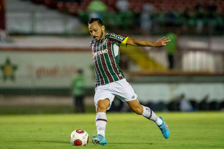 Rio, Brazil - February 03, 2022: Yago Felipe player in match between Fluminense 1 vs 0 Audax Rio by 3th round of Carioca Championship (Taca Guanabara) in Luso Brasileiro Stadiumのeditorial素材