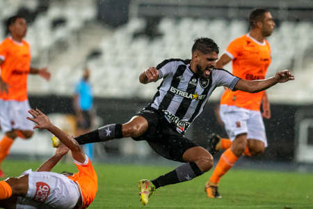 Rio, Brazil - February 07, 2022: Daniel Borges player in match between Botafogo 2 vs 0 Nova Iguacu by 4th round of Carioca Championship (Taca Guanabara) in Nilton Santos Stadiumのeditorial素材