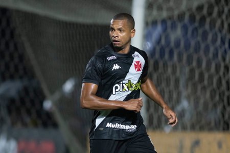 Rio, Brazil - February 09, 2022: Edimar player in match between Vasco da Gama 1 vs 0 Portuguesa by 5th round of Carioca Championship (Taca Guanabara) in Sao Januario Stadiumのeditorial素材