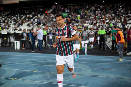 Rio, Brazil - February 10, 2022: Fred player in match between Fluminense 2 vs 1 Botafogo by 5th round of Carioca Championship (Taca Guanabara) in Nilton Santos Stadiumのeditorial素材