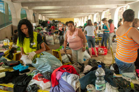 Nova Friburgo, Brazil - January 15, 2011: natural disaster due to excessive rain in the mountainous region of the state of Rio de Janeiro in 2011, devastated the cityのeditorial素材