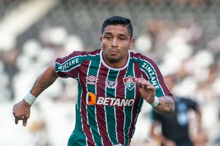 Rio, Brazil - February 26, 2022: Pineida player in match between Fluminense 2 vs 0 Vasco by 9th round of Carioca Championship (Taca Guanabara) in Nilton Santos Stadiumのeditorial素材