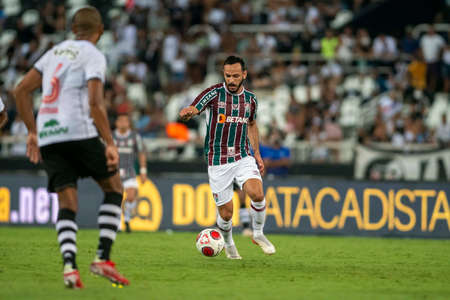 Rio, Brazil - February 26, 2022: Yago Felipe player in match between Fluminense 2 vs 0 Vasco by 9th round of Carioca Championship (Taca Guanabara) in Nilton Santos Stadiumのeditorial素材