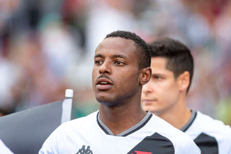 Rio, Brazil - February 26, 2022: player in match between Fluminense 2 vs 0 Vasco by 9th round of Carioca Championship (Taca Guanabara) in Nilton Santos Stadiumのeditorial素材