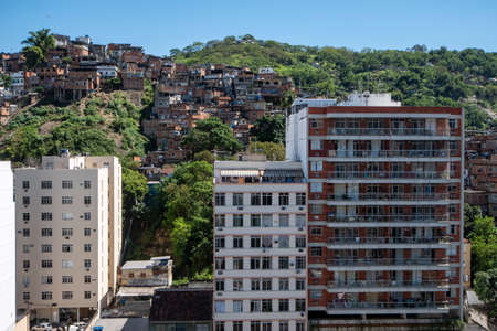 Rio, Brazil - October 22, 2021: Thousands of buildings that make up the urban landscape of the northern part of the city in the Vila Isabel neighborhoodのeditorial素材