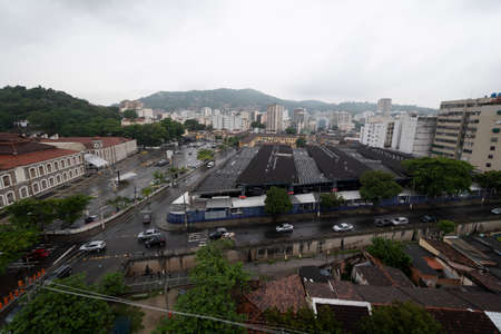 Rio, Brazil - February 18, 2022: building where the Companhia de FiaÃ§Ã£o e Tecidos ConfianÃ§a, operated, a fabric factory located between the neighborhoods of Vila Isabel and AndaraÃ­, founded in 1885.のeditorial素材