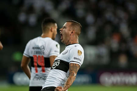 Rio, Brazil - March 09, 2022: Derlis Gonzalez player in match between Fluminense (BRA) 3 vs 1 Olimpia (PAR) by 3th round of Libertadores Cup in Nilton Santos Stadiumのeditorial素材