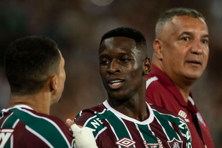 Rio, Brazil - March 09, 2022: Luiz Henrique player in match between Fluminense (BRA) 3 vs 1 Olimpia (PAR) by 3rd round of Libertadores Cup in Nilton Santos Stadiumのeditorial素材