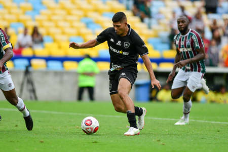 Rio, Brazil - March 27, 2022: Erison player in match between Fluminense vs Botafogo by semifinal round of Carioca Championship in Maracana Stadiumのeditorial素材