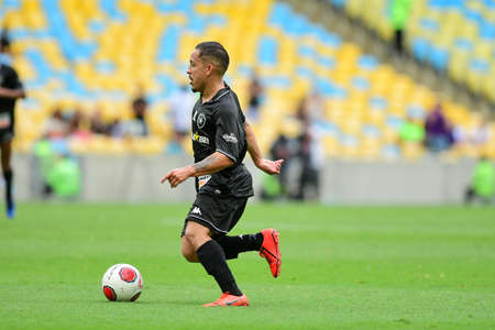 Rio, Brazil - March 27, 2022: Rikelmi player in match between Fluminense vs Botafogo by semifinal round of Carioca Championship in Maracana Stadiumのeditorial素材