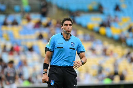 Rio, Brazil - March 27, 2022: Paulo Renato Moreira da Silva Coelho coach in match between Fluminense vs Botafogo by semifinal round of Carioca Championship in Maracana Stadiumのeditorial素材